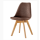 Top Leisure Chair Wooden Legs Dining Chair With Fabric cover Coffee Chairs