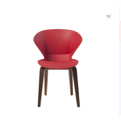 High back solid wooden office chair