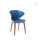 High back solid wooden office chair