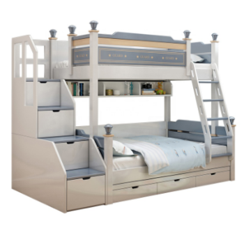 kids children modern solid bunk bed singe be