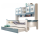 Colorful Princess Kids Bedroom Furniture Girls and Boys Bed with Bookshelf