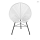 China Outdoor /indoor acapulco weave ege garden chair on black frame, White