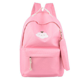 Wholesale Fashion Trendy Korean Style Cheap Casual Lightweight Canvas Laptop Bags School Backpack /piece MOQ3 piece