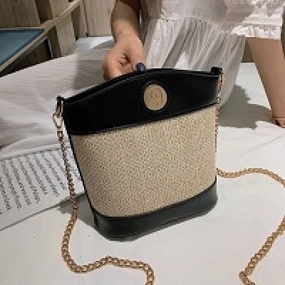 Prime Large Capacity Weave Pattern Women's Bucket Bags
