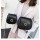 Trapzoid Small Metal ButtonMessenger Women Handbag