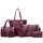 Women Tote Bags 6pcs Women Handbag