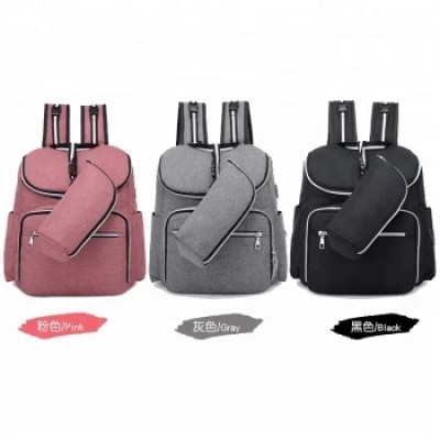 Fashion Backpack Large Capacity Waterproof Mommy Diaper Bag Set