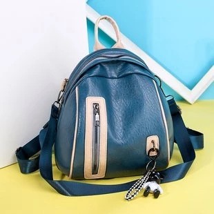 Fashion Color Contrast Lady Backpack
