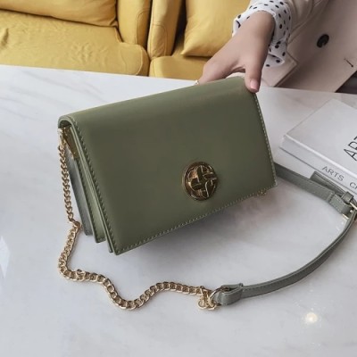 PU Fashion Package Hardware Rotary Lock Women Shoulder Bag