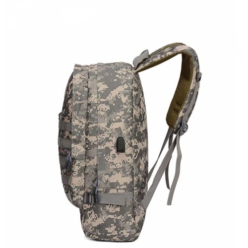 Battlegrounds Three-level Package High Capacity the Backpack 3D Camouflage Tactical USB Backpack