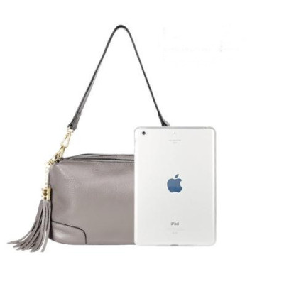 Replaceable Shoulder Straps Style Tassel Bucket Bag