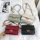 Snap-fastener Chain Decoration Women Rectangular Shoulder Bag