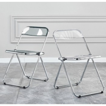 hot sales transparent wedding use plastic folding chair