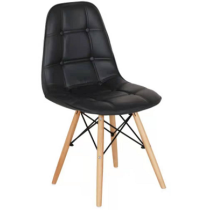Pu leather  beech wooden legs  for dining room chair