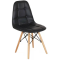 Pu leather wooden legs  dining room chair