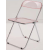 hot sales transparent wedding use plastic folding chair