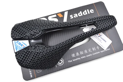 3D Printed Carbon Fiber High Resilience Bike Saddle Lightweight Breathable Honeycomb Easy To Clean Bicycle Saddle