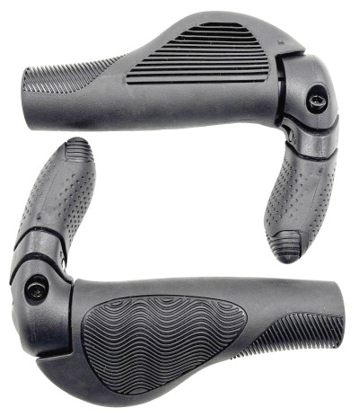 Bike Grips Integrated Bar End PP Inner Tube TPE Soft Rubber Anti-Slip Hand Rest MTB Flat Bar Road City Folding Bike Grip  Bicycle Grip