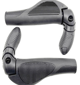 Bike Grips Integrated Bar End PP Inner Tube TPE Soft Rubber Anti-Slip Hand Rest MTB Flat Bar Road City Folding Bike Grip Bicycle Grip