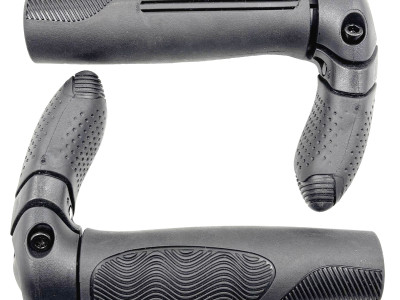 Bike Grips Integrated Bar End PP Inner Tube TPE Soft Rubber Anti-Slip Hand Rest MTB Flat Bar Road City Folding Bike Grip Bicycle Grip