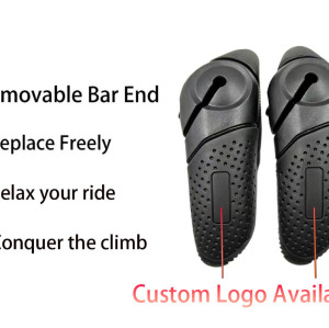 Bike Grips Integrated Bar End PP Inner Tube TPE Soft Rubber Anti-Slip Hand Rest MTB Flat Bar Road City Folding Bike Grip  Bicycle Grip