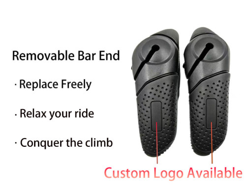 Bike Grips Integrated Bar End PP Inner Tube TPE Soft Rubber Anti-Slip Hand Rest MTB Flat Bar Road City Folding Bike Grip  Bicycle Grip