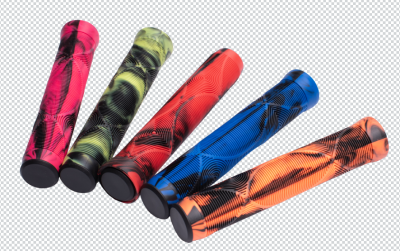 Anti-Slip Bicycle Handlebar Rubber TPE Grips Wholesale Colorful Two-Colors Combination Fashionable BMX Bicycle Handlebar Grip