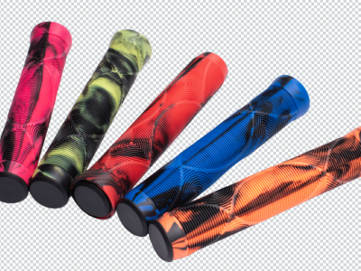 Anti-Slip Bicycle Handlebar Rubber TPE Grips Wholesale Colorful Two-Colors Combination Fashionable BMX Bicycle Handlebar Grip