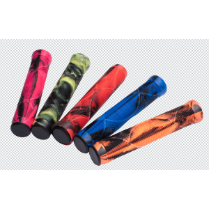Anti-Slip Bicycle Handlebar Rubber TPE Grips Wholesale Colorful Two-Colors Combination Fashionable BMX Bicycle Handlebar Grip