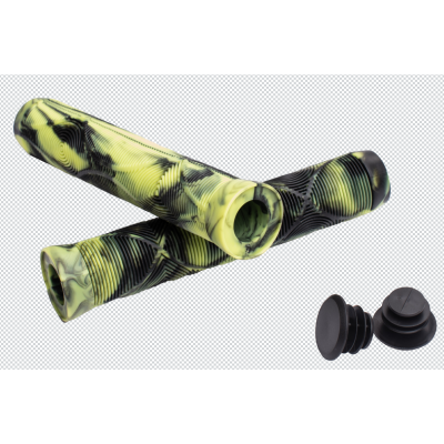 Anti-Slip Bicycle Handlebar Rubber TPE Grips Wholesale Colorful Two-Colors Combination Fashionable BMX Bicycle Handlebar Grip