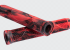 Anti-Slip Bicycle Handlebar Rubber TPE Grips Wholesale Colorful Two-Colors Combination Fashionable BMX Bicycle Handlebar Grip