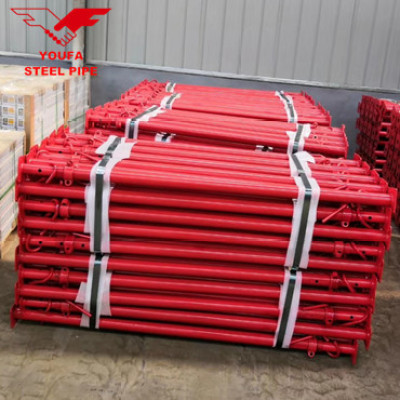Building types of adjustable steel column scaffold prop