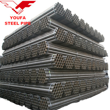 Mild Carbon Steel Straight ERW Welded Black Steel Round Pipe