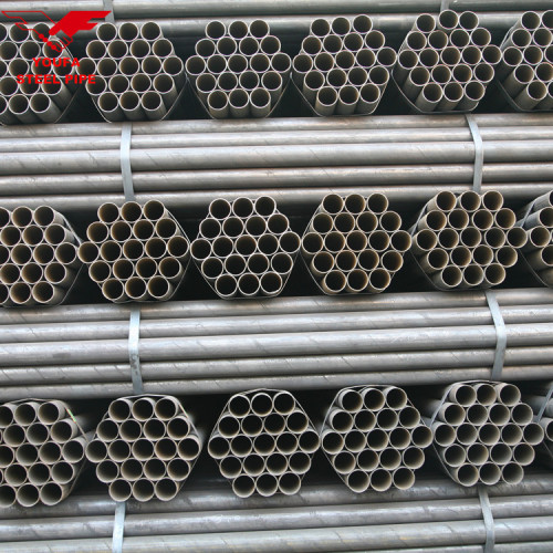Mild Carbon Steel Straight ERW Welded Black Steel Round Pipe