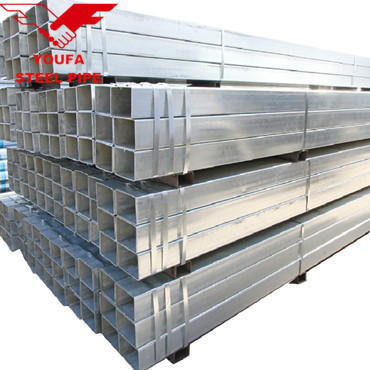 hot dip galvanized square tubes gi hollow section Tianjin Youfa factory steel pipe