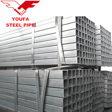 hot dip galvanized square tubes gi hollow section Tianjin Youfa factory steel pipe