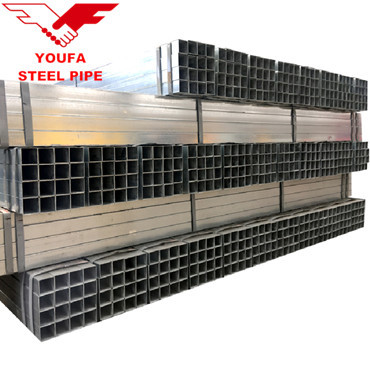 hot dip galvanized square tubes gi hollow section Tianjin Youfa factory steel pipe