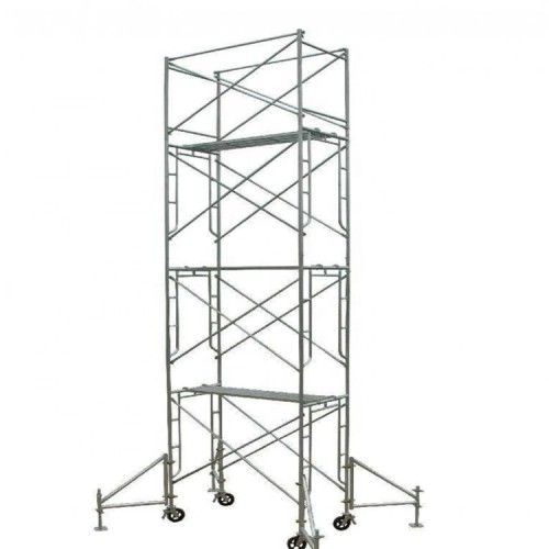 Adjustable mobile H frame scaffolding system 6 inch scaffold caster wheel good price