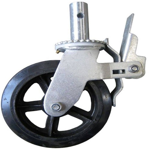 heavy duty Adjustable 8 X 2 Inch scaffolding system mobile caster wheels