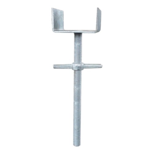 Good quality steel screw adjustment scaffolding jack and base plate prop