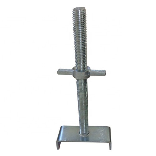 Good quality steel screw adjustment scaffolding jack and base plate prop