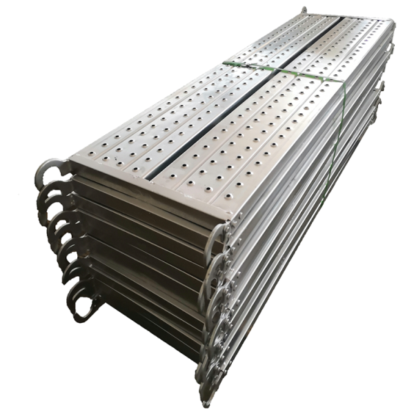 Anti-slip scaffolding steel catwalk plank with hooks for metal scaffolding construction