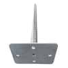 Adjustable steel jack base scaffolding u head screw jack base with nuts