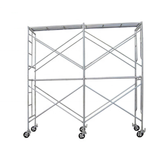 Adjustable mobile H frame scaffolding system 6 inch scaffold caster wheel