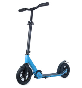 Painted surface  foldable aluminum adult kick scooter with air tyre 2 wheels