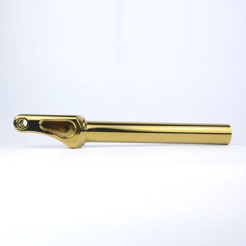 Fabrik-Preis anodisierte Goldaluminium-CNC-Bremsungs-Roller-Gabel mit kundengebundener Farbe