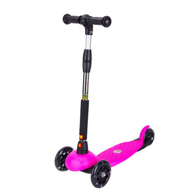 Scooter para niños de estilo básico reforzado de 3 ruedas con manillar extraíble