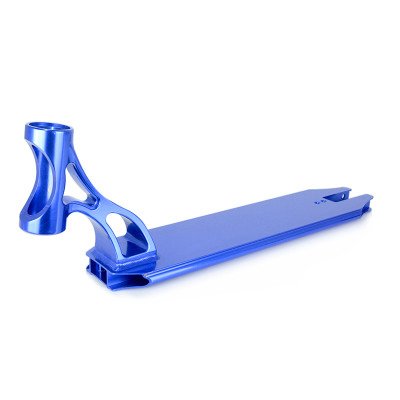 High Precision Forged Aluminum Blue Lightweight Integrated Pro Stunt Scooter Deck For Sale
