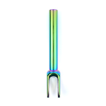 CNC Aluminum Customized Neo Chrome Rainbow Stunt Scooter Fork