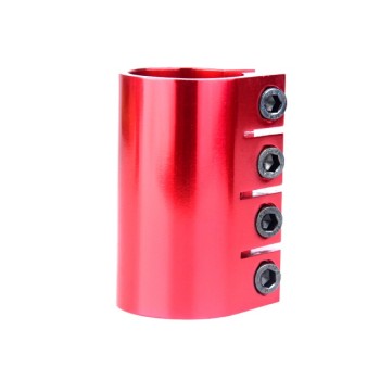 Anodizing Red Color CNC 6061 T6 Aluminum Pro Stunt Scooter Clamp with 4 bolts for Scooter